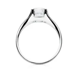 Solitario oro blanco 18k circonita [AB3062]
