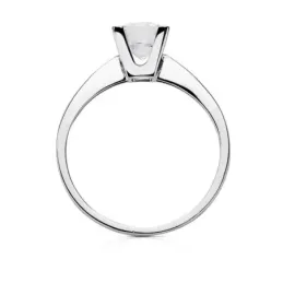 Solitario oro blanco 18k circonita [AB3068]