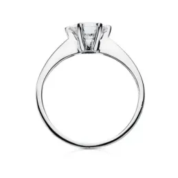 Solitario oro blanco 18k circonita [AB3070]