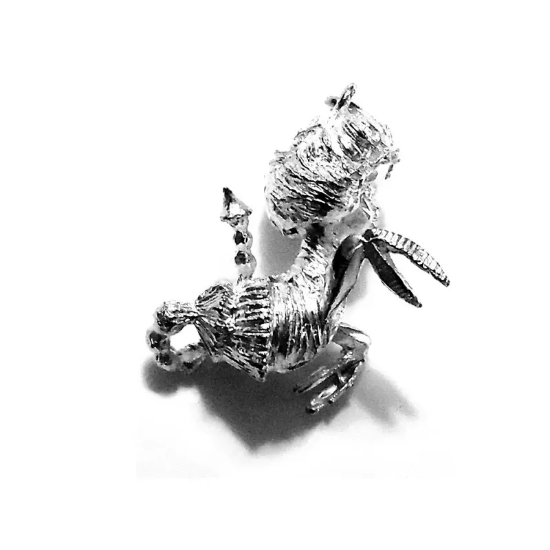 Colgante horóscopo plata Ley 925m Escorpio busto 33mm. [AB4164]