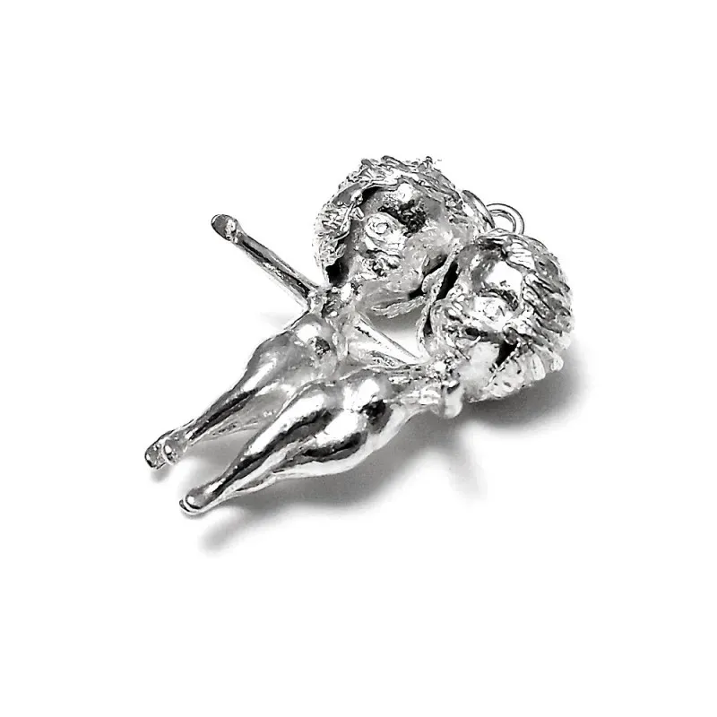 Colgante horóscopo plata Ley 925m Géminis busto 33mm. [AB4166]