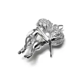 Colgante horóscopo plata Ley 925m Géminis busto 33mm. [AB4166]