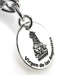 Pulsera plata Ley 925m asas motivos discos 15 mm. Granada [AB4302]