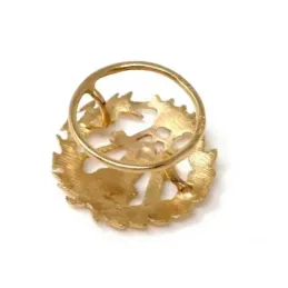 Pin solapa Topografía oro 18k insignia profesional 16mm.