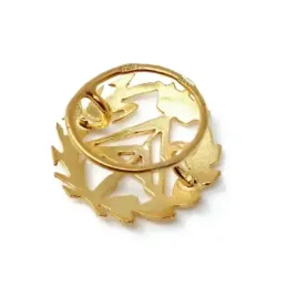 Pin solapa Aparejador oro 18k insignia profesional 16mm.
