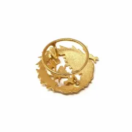 Insignia profesional Económicas oro 18k escudo pin solapa 17.6mm.