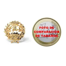 Insignia profesional Económicas oro 18k escudo pin solapa 17.6mm.