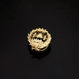 Insignia profesional Económicas oro 18k escudo pin solapa 17.6mm.