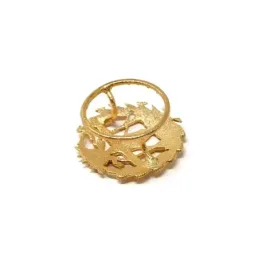 Insignia profesional Telecomunicaciones oro 18k escudo pin solapa 15.7mm.