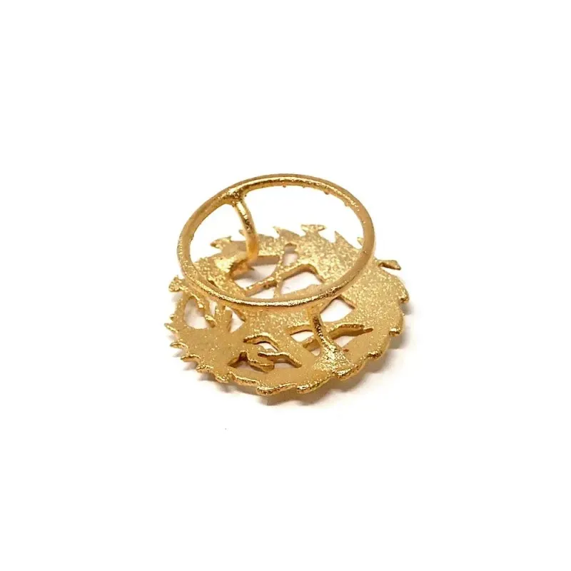Insignia profesional Telecomunicaciones oro 18k escudo pin solapa 15.7mm.