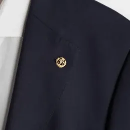 Insignia profesional Telecomunicaciones oro 18k escudo pin solapa 15.7mm.