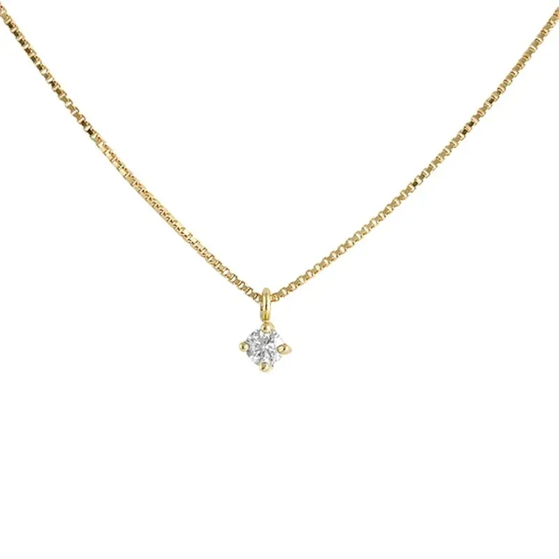 Colgante con cadena Oro Amarillo 18k modelo Garritas (1 Diamante 2mm. 0,04 cts.) Colgante: 2mm.
