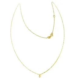 Colgante con cadena Oro Amarillo 18k modelo Garritas (1 Diamante 2mm. 0,04 cts.) Colgante: 2mm.