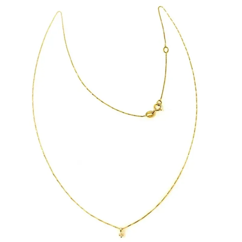 Colgante con cadena Oro Amarillo 18k modelo Garritas (1 Diamante 2mm. 0,04 cts.) Colgante: 2mm.