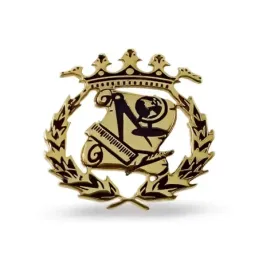Insignia Profesional de Magisterio en Plata de Ley 925m chapado oro