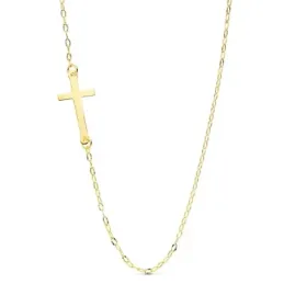 Gargantilla oro 18k cruz 42cm. [AA1873]