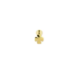 Pendiente Piercing Medio Par en Plata de Ley 925m chapado oro con 4 m