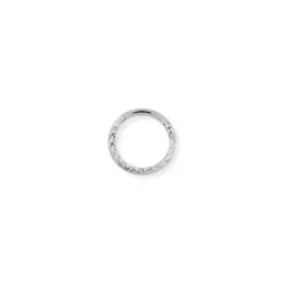 Aro Pendiente Piercing Medio Par en Plata de Ley 925m de 10 mm. con d