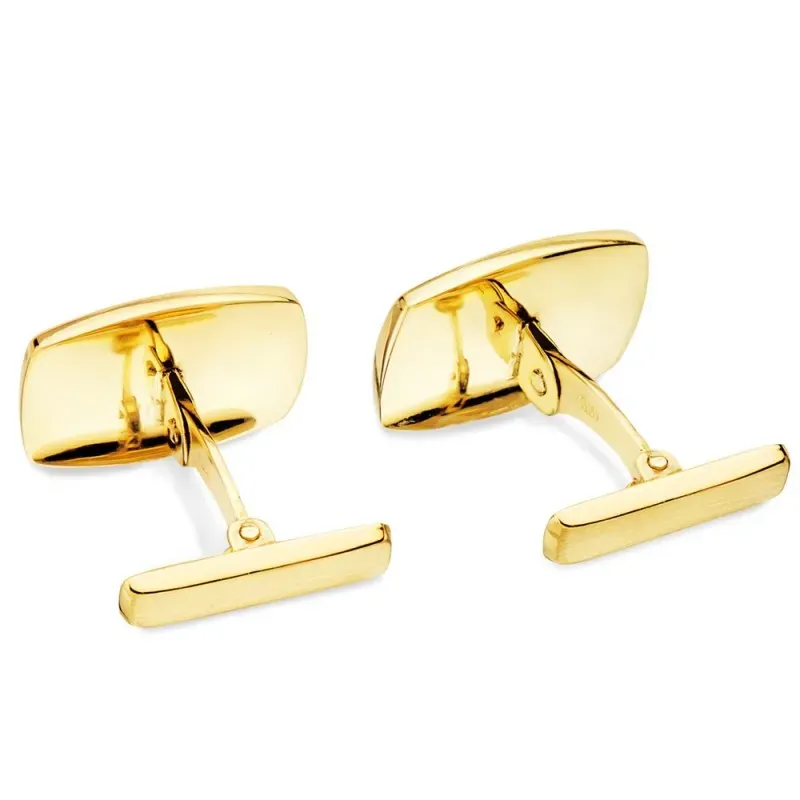 Gemelos oro 18k rectangulares tonel gallón 17mm. Hombre