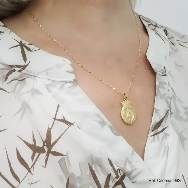 Virgen de Covandonga Cruz de la Victoria Escapulario Oro 18k unisex 2