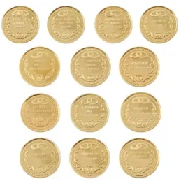 Arras de Boda Bíblicas en Plata Ley 925m chapadas oro 20 mm. 13 moned