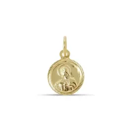 Virgen del Carmen Corazón de Jesús Escapulario Medalla Plata Ley 925m