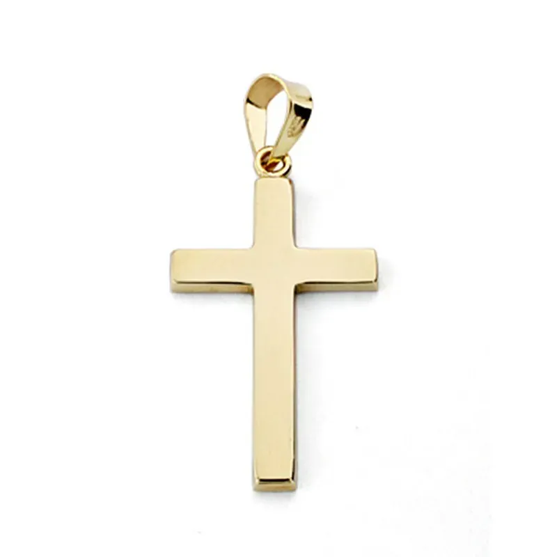Cruz oro 18k plana lisa 21mm. [7942]