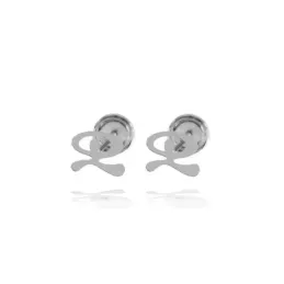 Indalo Pendientes en Plata de Ley 925m amuleto de 8 mm. liso