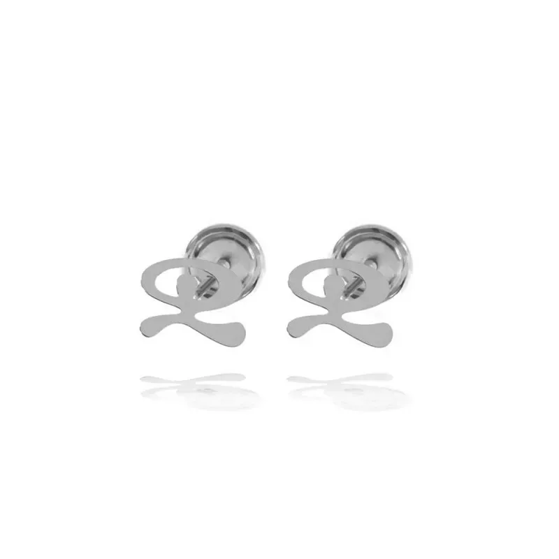 Indalo Pendientes en Plata de Ley 925m amuleto de 8 mm. liso