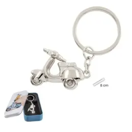 Llavero metálico móvil 35mm. moto Vespa ancho 27mm. unisex [AC1505]