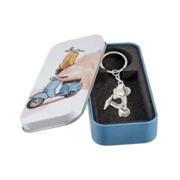 Llavero metálico móvil 35mm. moto Vespa ancho 27mm. unisex [AC1505]