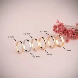 Alianza Oro 9k lisa ancho 4 mm.