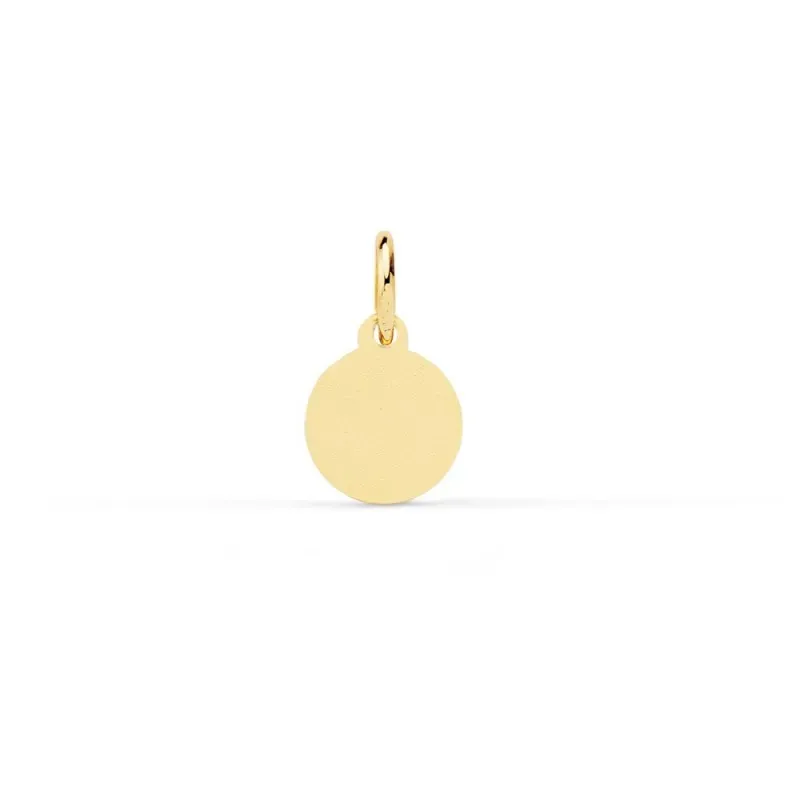 Virgen del Carmen Medalla Oro 18k niño 8 mm. bisel tallado
