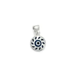Colgante plata Ley 925m mujer 9 mm. ojo turco forma redonda