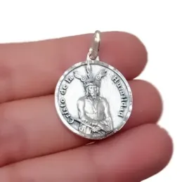Cristo de la Humildad Virgen de la Merced Málaga Escapulario en Plata