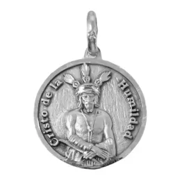 Cristo de la Humildad Virgen de la Merced Málaga Escapulario en Plata