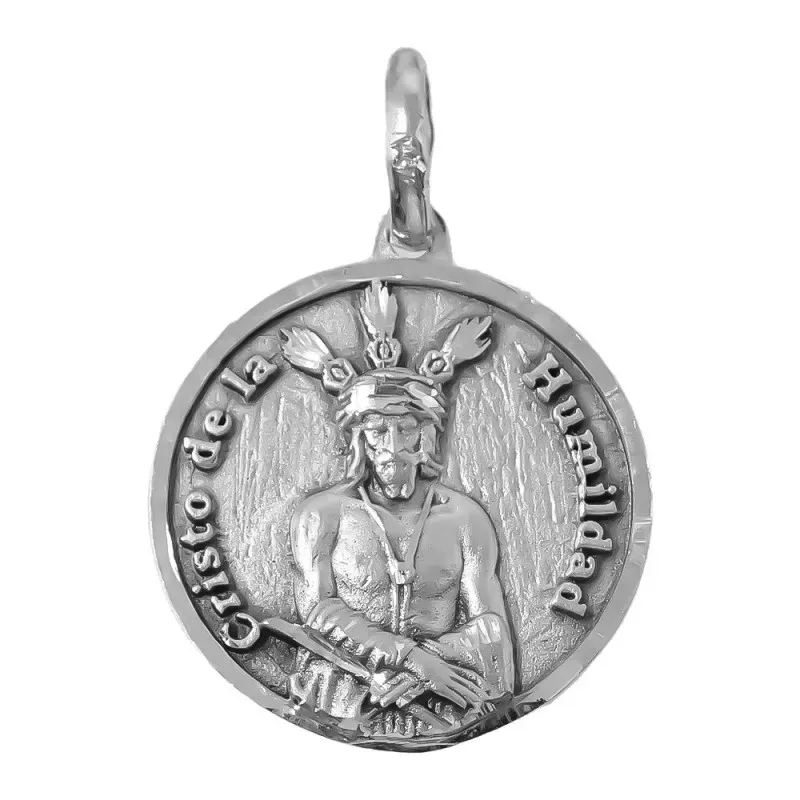 Cristo de la Humildad Virgen de la Merced Málaga Escapulario en Plata