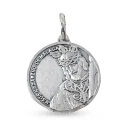 Jesús Nazareno de Málaga Virgen del Rocío Escapulario en Plata Ley 92