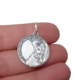 Jesús Nazareno de Málaga Virgen del Rocío Escapulario en Plata Ley 92