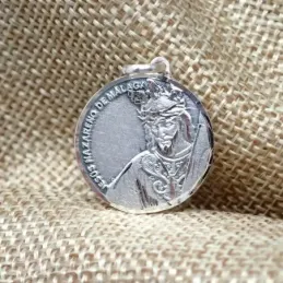 Jesús Nazareno de Málaga Virgen del Rocío Escapulario en Plata Ley 92
