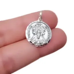 Virgen del Gran Perdón Málaga Medalla Plata Ley 925m maciza 18 mm.. G