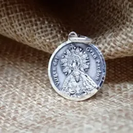 Virgen del Gran Perdón de Málaga Medalla en Plata Ley 925m maciza de