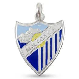 Málaga Club Fútbol Escudo Colgante Plata Ley 925m macizo 28 mm.. Grab
