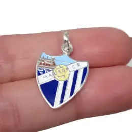 Málaga Club de Fútbol Escudo Colgante en Plata Ley 925m macizo de 21