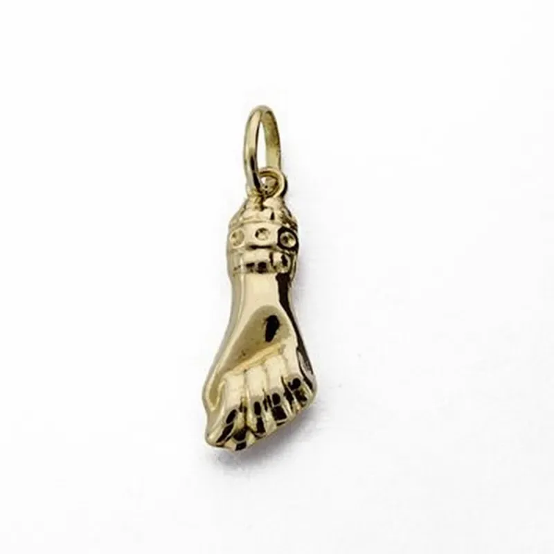 Colgante oro 18k mano puño higa 19mm. [AA1821]
