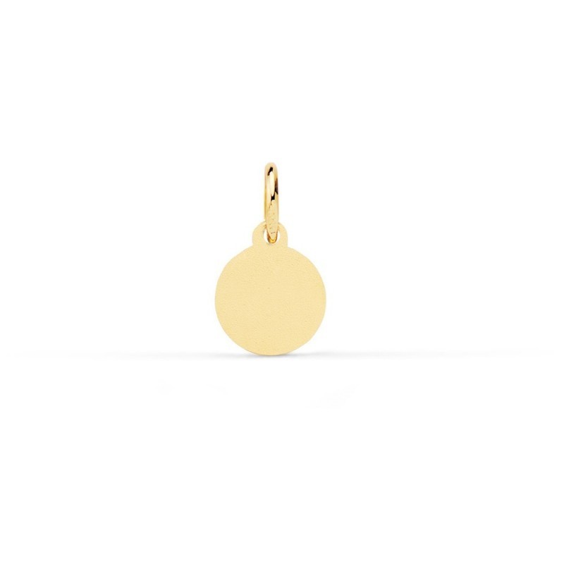 Virgen del Carmen Medalla Oro 18k niño 8 mm. bisel tallado