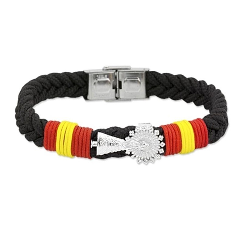 Pulsera acero inox. rodiado colección Soul Albero 21cm Virgen del Pil