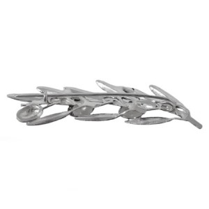 Rama de Olivo Broche Alfiler en Plata de Ley 925m macizo de 62 mm. co