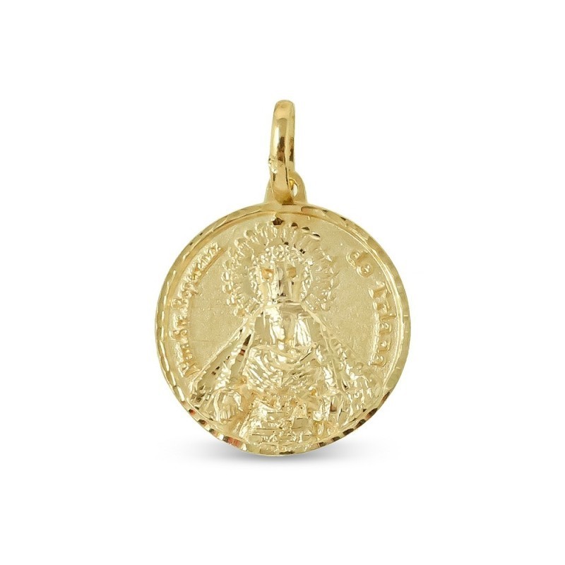 Nuestra Señora Esperanza de Triana Sevilla Medalla Oro 18k maciza 18