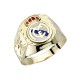 Sello escudo Real Madrid oro de ley 18k hueco esmalte [8470]